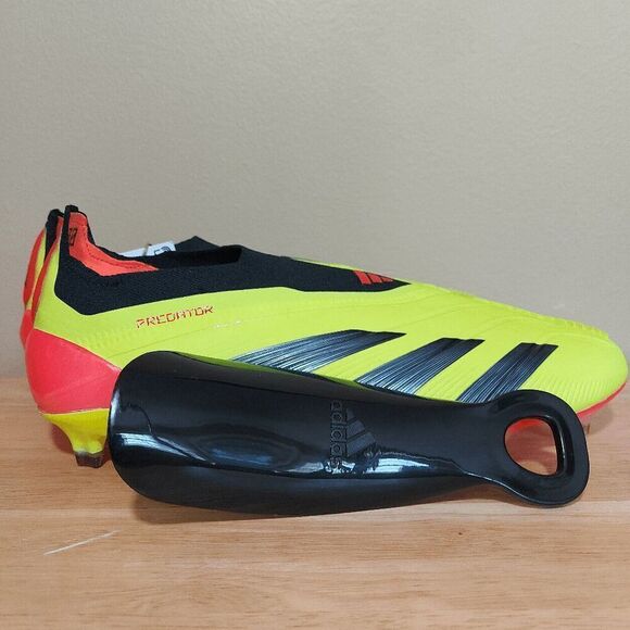 Adidas Predator 24 Elite Laceless FG Soccer Cleats Yellow IE2366 Women's 8.5 - Picture 6 of 7